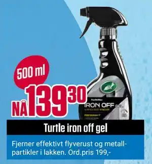 Europris Turtle iron off gel tilbud