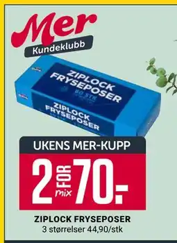 Europris ZIPLOCK FRYSEPOSER tilbud
