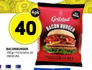 Bunnpris BACONBURGER tilbud