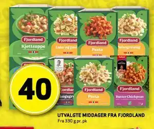 Bunnpris UTVALGTE MIDDAGER FRA FJORDLAND tilbud
