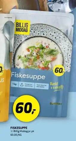 Bunnpris FISKESUPPE tilbud