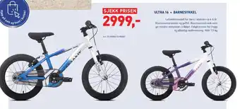 Intersport ULTRA 16. BARNESYKKEL tilbud