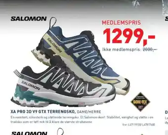 Intersport XA PRO 3D V9 GTX TERRENGSKO, DAME/HERRE tilbud