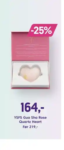 VITA YSFS Gua Sha Rose Quartz Heart tilbud