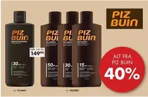Sparkjøp ALT FRA PIZ BUIN tilbud