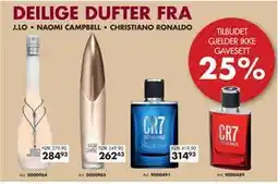 Sparkjøp DEILIGE DUFTER FRA J.LO • NAOMI CAMPBELL • CHRISTIANO RONALDO tilbud