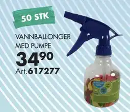 Sparkjøp VANNBALLONGER MED PUMPE tilbud