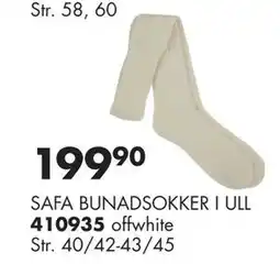 Sparkjøp SAFA BUNADSOKKER I ULL tilbud