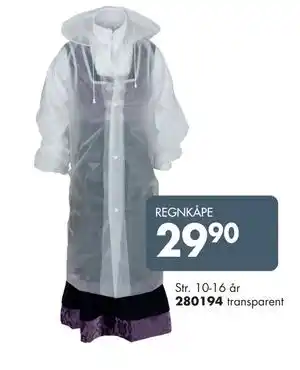 Sparkjøp REGNKÅPE tilbud