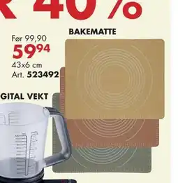 Sparkjøp BAKEMATTE tilbud