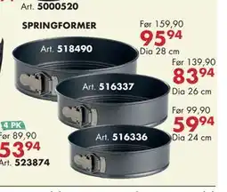 Sparkjøp SPRINGFORMER tilbud