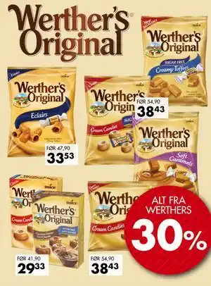 Sparkjøp ALT FRA WERTHERS tilbud