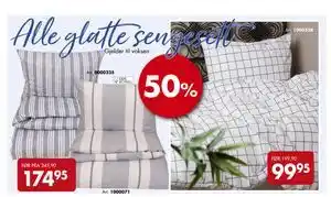 Sparkjøp Alle glatte sengesett tilbud