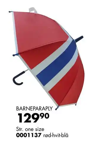 Sparkjøp BARNEPARAPLY tilbud