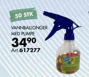 Sparkjøp VANNBALLONGER MED PUMPE tilbud