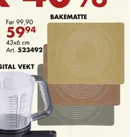 Sparkjøp BAKEMATTE tilbud