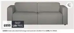 Bohus SANDO 3 seter sofa tilbud