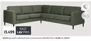 Bohus MALTE hjørnesofa tilbud