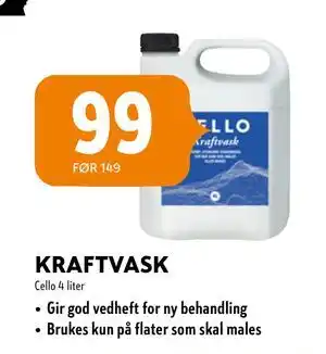 Byggmakker KRAFTVASK tilbud