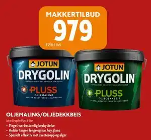 Byggmakker OLJEMALING/OLJEDEKKBEIS tilbud