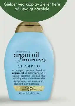 Vitusapotek OGX Argan Oil of Morocco Shampoo, 385 ml tilbud