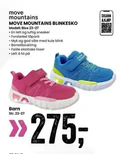Sport Outlet MOVE MOUNTAINS BLINKESKO tilbud