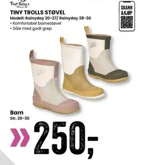 Sport Outlet TINY TROLLS STØVEL tilbud
