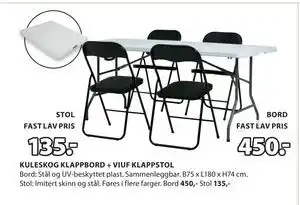 JYSK VIUF KLAPPSTOL tilbud
