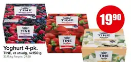 Spar TINE Yoghurt 4-pk. tilbud
