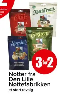 Spar Nøtter fra den lille nøttefabrikken tilbud