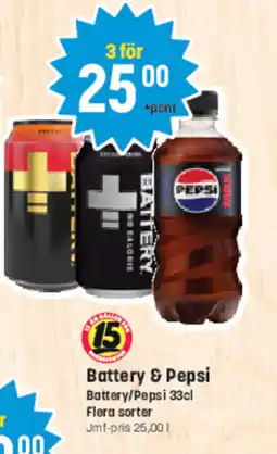 Eurocash Battery & pepsi tilbud