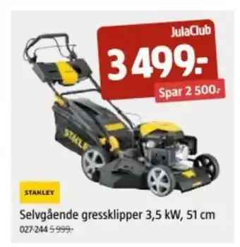 Jula Selvgående gressklipper 3,5 kw, 51 cm tilbud
