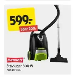 Jula MENUETT Støvsuger 800 w tilbud