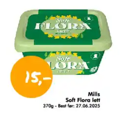Havaristen Mills soft flora lett tilbud