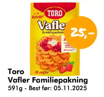 Havaristen TORO Vafler familiepakning tilbud