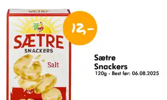 Havaristen SÆTRE Snackers tilbud