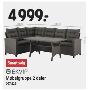 Jula Møbelgruppe 2 deler tilbud