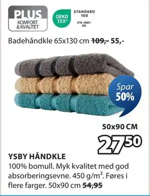JYSK YSBY HÅNDKLE tilbud