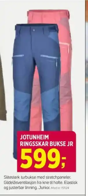 Sport 1 JOTUNHEIM RINGSSKAR BUKSE JR tilbud