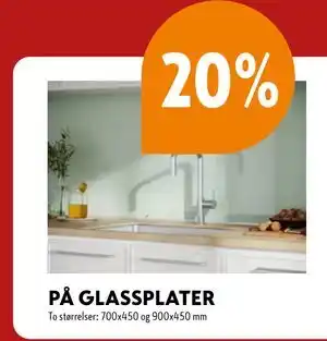 Byggmakker GLASSPLATER tilbud
