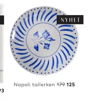 Skeidar Napoli tallerken tilbud