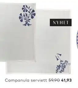 Skeidar Campanula serviett tilbud