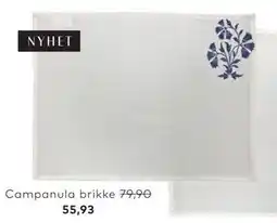 Skeidar Campanula brikke tilbud