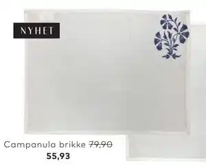 Skeidar Campanula brikke tilbud