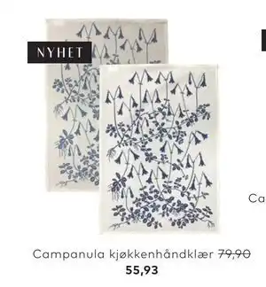 Skeidar Campanula kjøkkenhåndklær tilbud