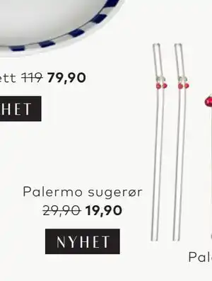 Skeidar Palermo sugerør tilbud
