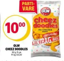 Coop Extra OLW Cheez doodles tilbud