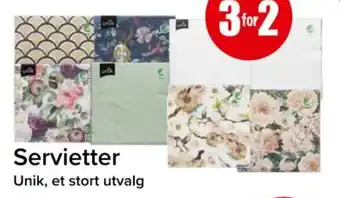 Spar Servietter tilbud