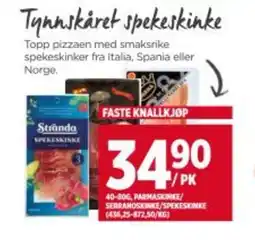 Meny Tynnskåret spekeskinke tilbud