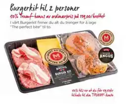 Meny Burgerkit til 2 personer tilbud